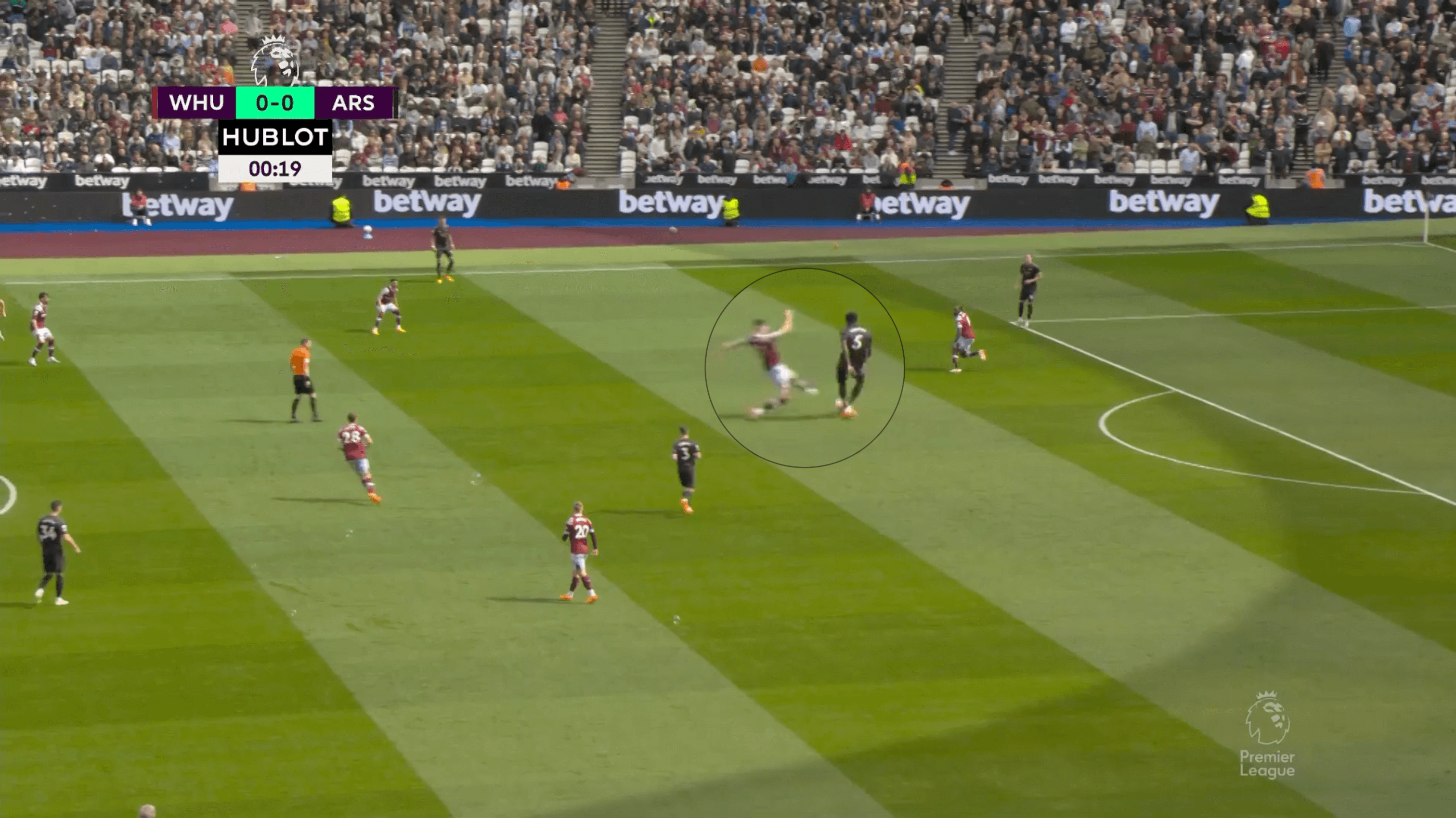 Declan Rice mocks Chelsea fans after assisting the goal winner for Arsenal